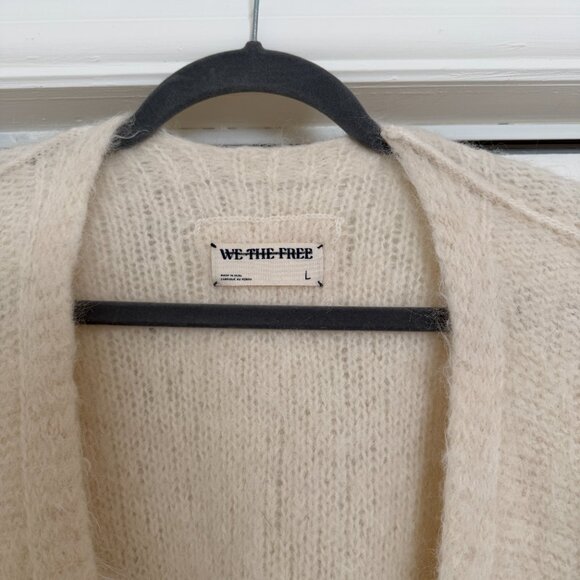 Cream Oversized Knit Cardigan – Cozy Chunky Sweater - Picture 6 of 8